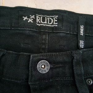 Rude skeleton painter skinny jeans